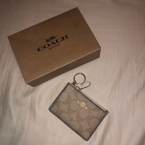Coach keychain id/card holder